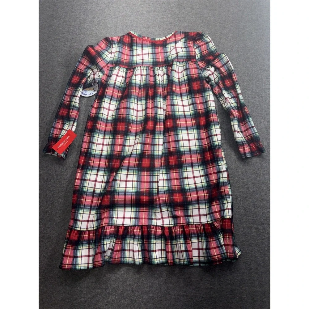 Little & Big‎ Kids Winterton Plaid Matching Family Pajamas Nightgown Large 10/12